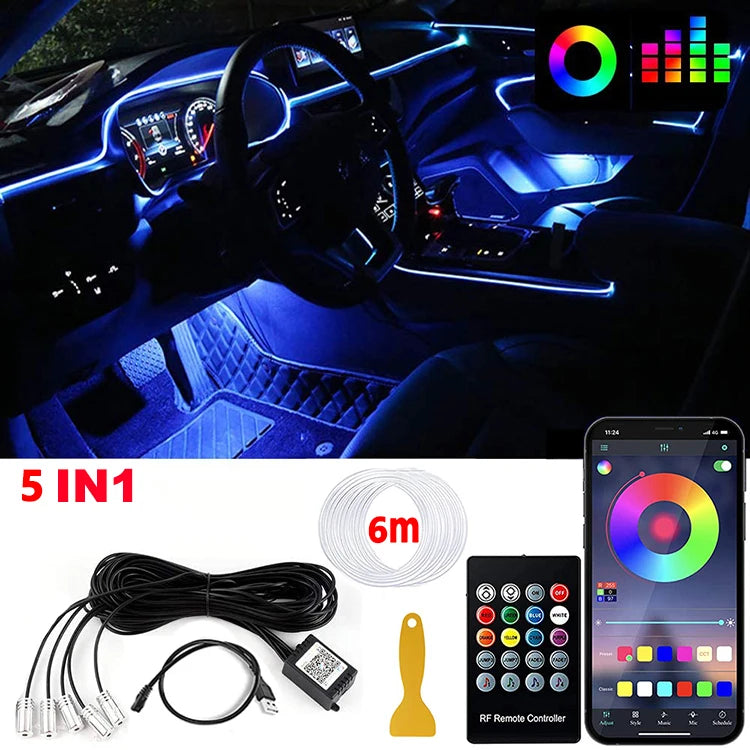 VibeDrive NeoGlow – RGB Ambient Light Kit for Car