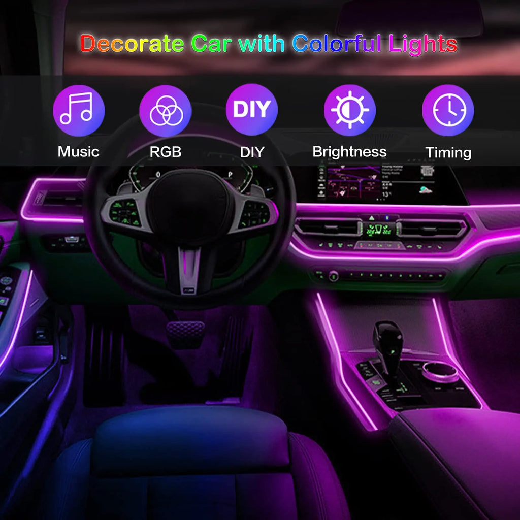 VibeDrive NeoGlow – RGB Ambient Light Kit for Car