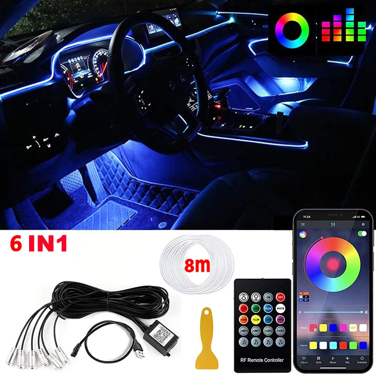 VibeDrive NeoGlow – RGB Ambient Light Kit for Car