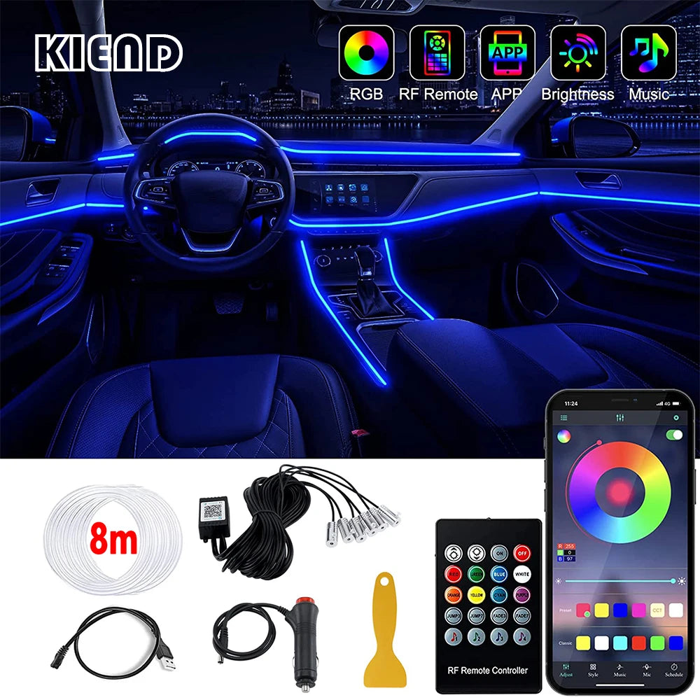 VibeDrive NeoGlow – RGB Ambient Light Kit for Car