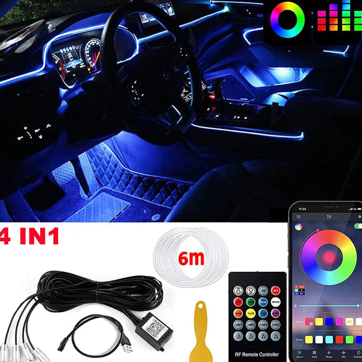VibeDrive NeoGlow – RGB Ambient Light Kit for Car